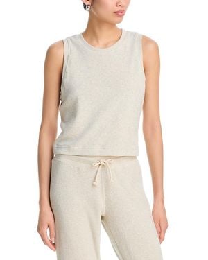 PERFECTWHITETEE Esther Terry Cropped Tank - White