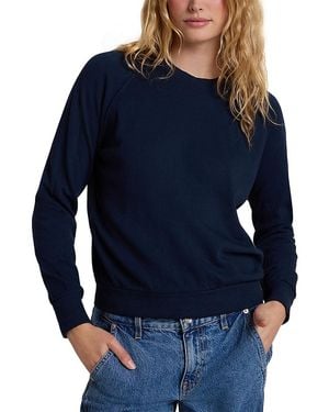 PERFECTWHITETEE S Alexi French Terry Raglan Sleeve Top - Blue