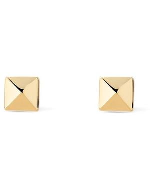 Ana Luisa Solid Pyramid Studs - Metallic