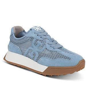Sam Edelman Langley Mesh & Suede Sneakers - Blue