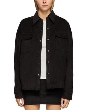 EB DENIM Danielle Corduroy Shirt Jacket - Black