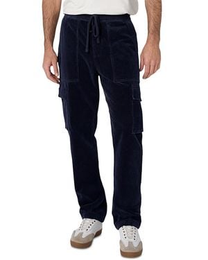 Liverpool Los Angeles Cotton Blend Corduroy Cargo Sweatpants - Blue