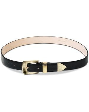 DEHANCHE Rosen Leather Belt - White