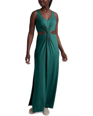 Beyond Yoga Around The World Twist Front Dress - Green