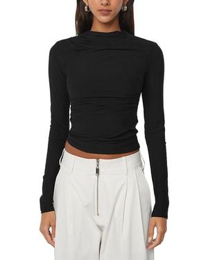 The Line By K Selma Long Sleeve Top - Black