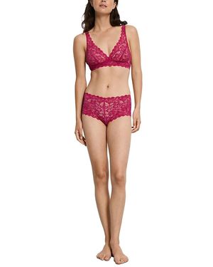 Hanro Luxury Moments Lace Boyshort - Red