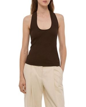 Helmut Lang Halter Strap Tank Top - Brown