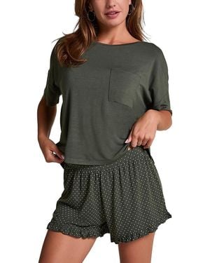 Hunkemöller Jersey Pajama Set - Green