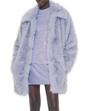 AS by DF Billie Faux Fur Jacket - Blue
