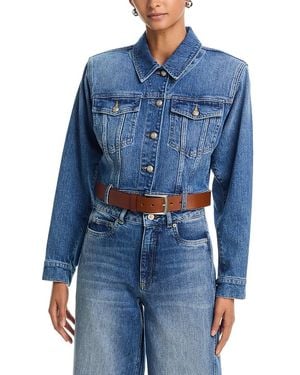Cinq À Sept Graciel Cropped Denim Jacket - Blue