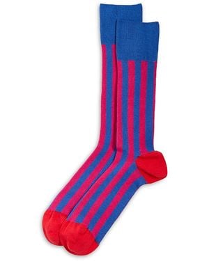 Paul Smith Stripe Crew Socks - Blue