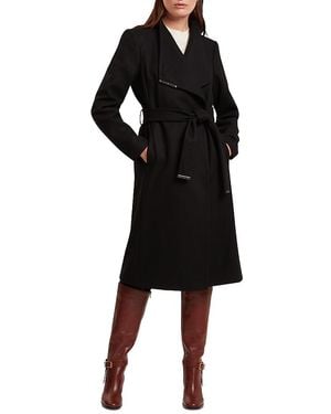 Ted Baker Rose Wool Blend Wrap Coat - Black