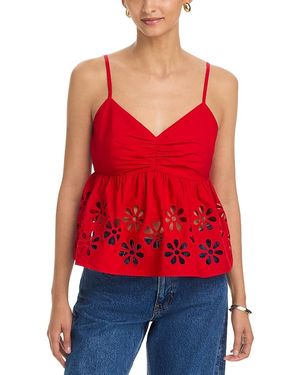 Rails Mero Eyelet Camisole - Red