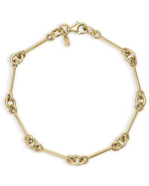 EF Collection 14K Reese Chain Bar Link Bracelet - Metallic