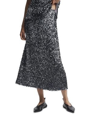 Saint Art Nylah Sequined Maxi Skirt - Metallic