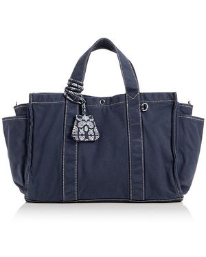 Madewell The Weekend Large Washed Canvas Tote - Blue