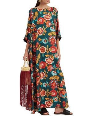 La DoubleJ Muumuu Round Neck Dress - Multicolor