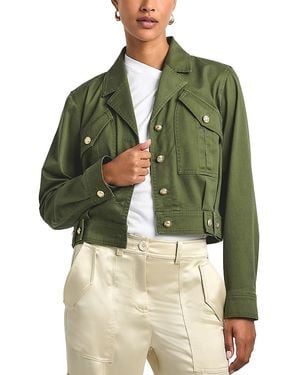 10 Crosby Derek Lam Celinora Drill Jacket - Green