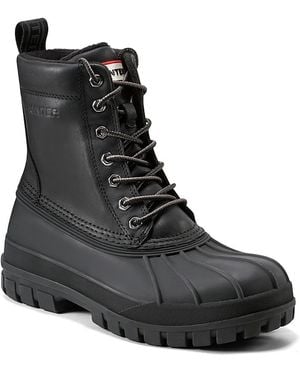 HUNTER Southall Lace Up Boots - Black