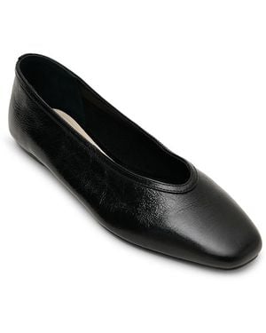 Dolce Vita Caret Leather Ballet Flats - Black