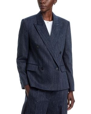 BOSS Jaleto Double Breasted Jacket - Blue