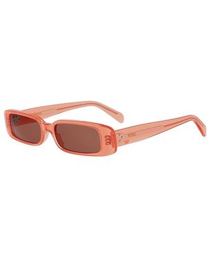 Celine 3 Dots Rectangular Sunglasses, 53Mm - Pink