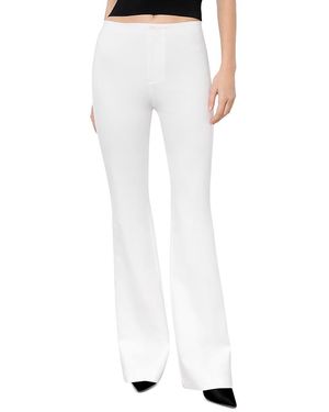 Alice + Olivia Yuki Mid Rise Pants - White