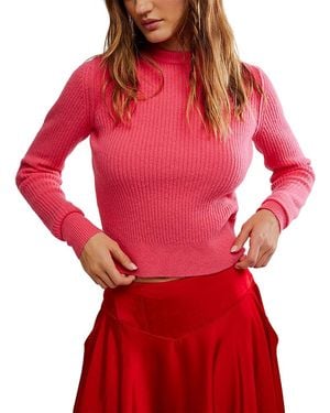 Free People Even After Crewneck Sweater - Red