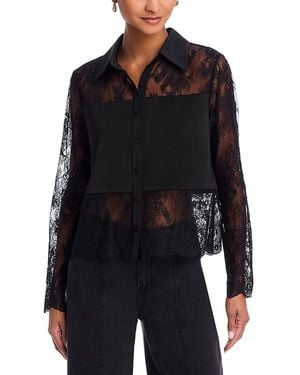 Aqua Lace Shirt - Black
