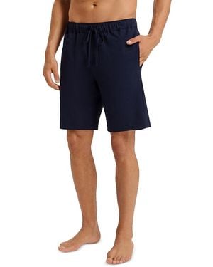 Hanro Night And Day Knit Shorts - Blue