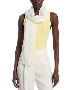 Fraas Clip Fringe Solid Scarf - Natural