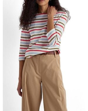 Seasalt Cornwall Sailor Boat Neck 3/4 Sleeve T-Shirt - Multicolor