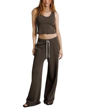 PERFECTWHITETEE Noa Cotton French Terry Sweatpants - Green