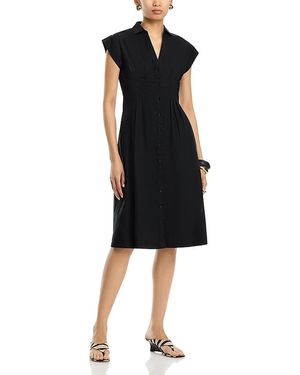 AREA STARS Tia Button Front Dress - Black