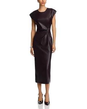 Steve Madden Chiara Faux Leather Dress - Black
