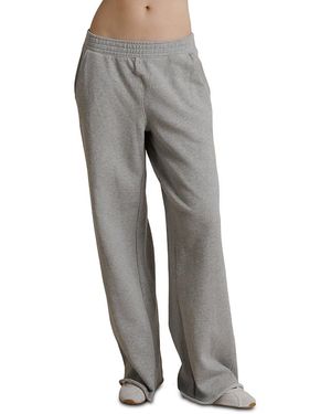 PERFECTWHITETEE Leni French Terry Pull On Pants - Gray