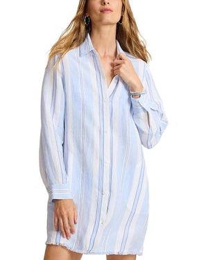 Tommy Bahama St Lucia Cover Up Shirt - Blue