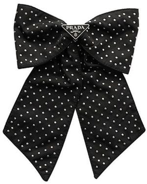 Prada Re-Nylon Hair Clip in Black | Lyst