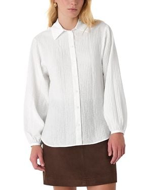Whistles Textured Shirt - White