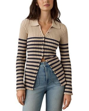 Faherty Sunwashed Cotton Ribbed Cardigan - Multicolor