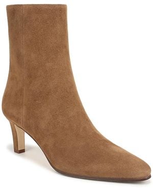 Veronica Beard Agnes Leather Ankle Boots - Brown
