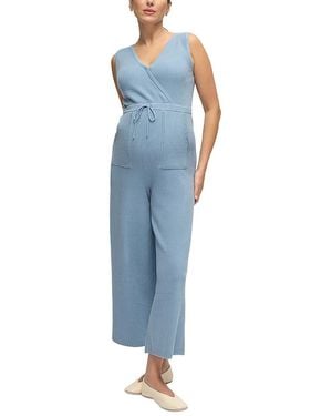 Ingrid & Isabel Sweater Maternity Jumpsuit - Blue