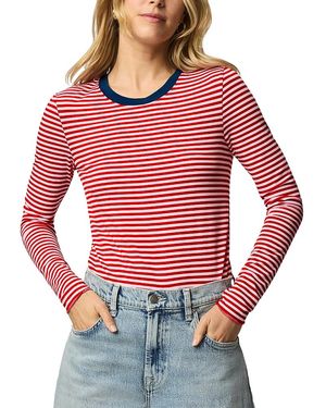 Splendid Striped Long Sleeve Tee - Red