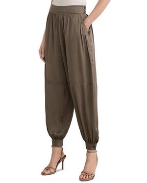 Reiss Neave Satin Pants - Green