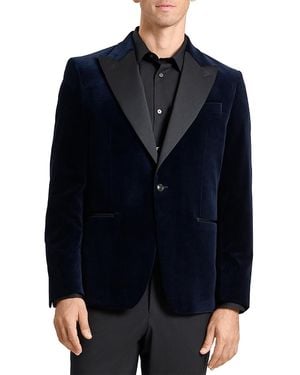 Ted Baker Webster Modern Velvet Jacket - Blue