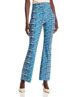 La Petite Robe Di Chiara Boni Printed High Rise Flared Pants - Blue