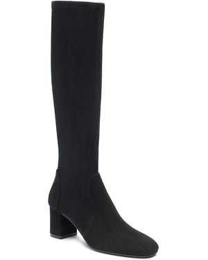 Stuart Weitzman Lucie Suede Knee High Boots - Black