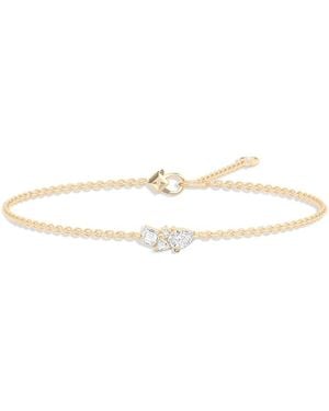 Shahla Karimi From The Luxe Collection Certified Lab Grown Diamond Mixed Cut Mosaic Gaudi Cluster Link Bracelet - White
