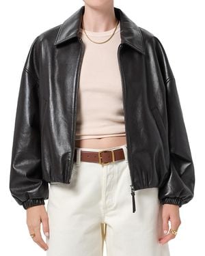 Citizens of Humanity Bubble Hem Bomber Jacket - Black