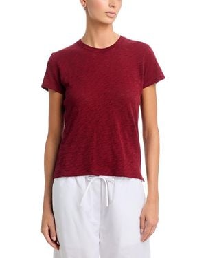 ATM Anthony Thomas Melillo Schoolboy Crewneck Tee - Red